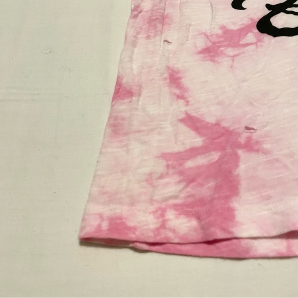 Forever 21 Women Pink Dyed Round Neck T-shirt Size Small Distressed - Picture 8 of 16